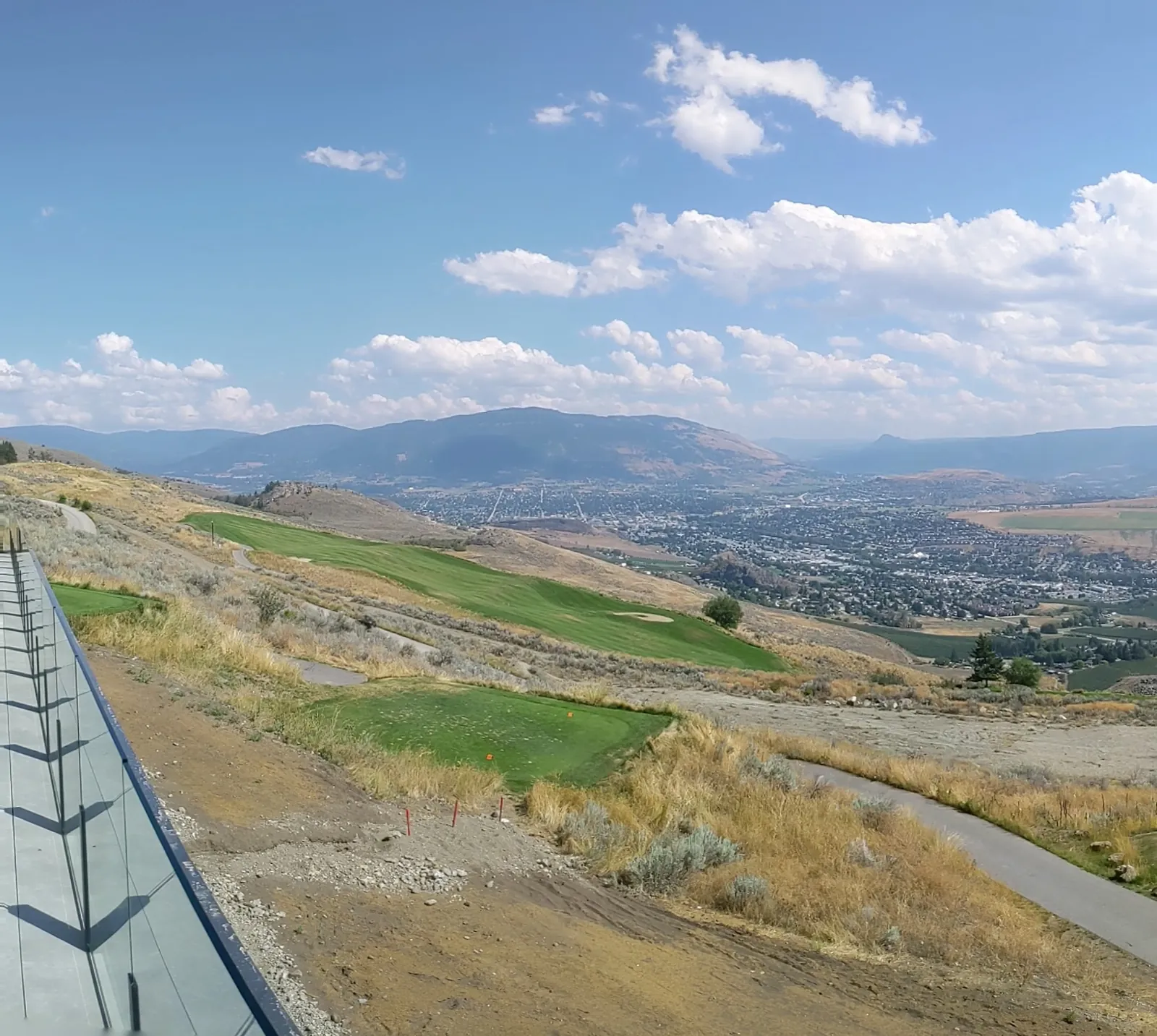 Golf course and valley view from The Rise, Vernon
