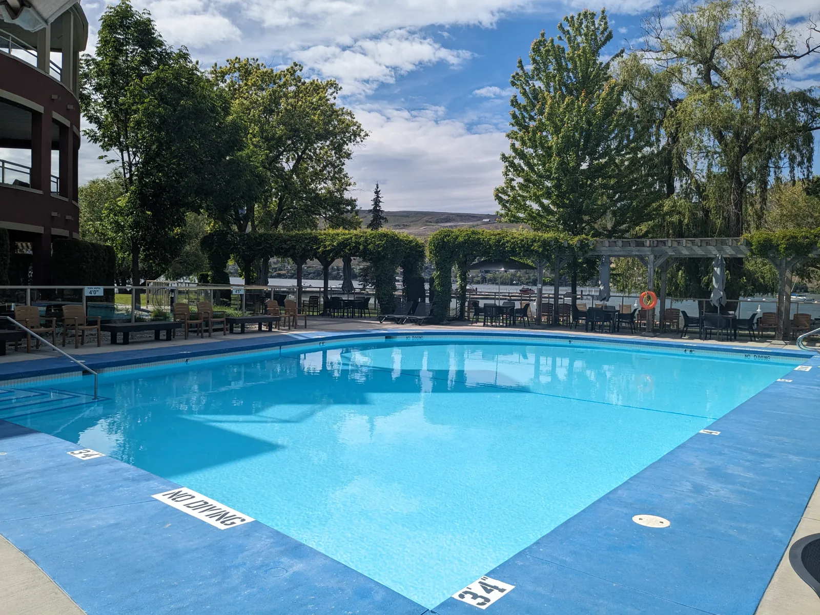 Outdoor pool at The Strand, Okanagan Landing